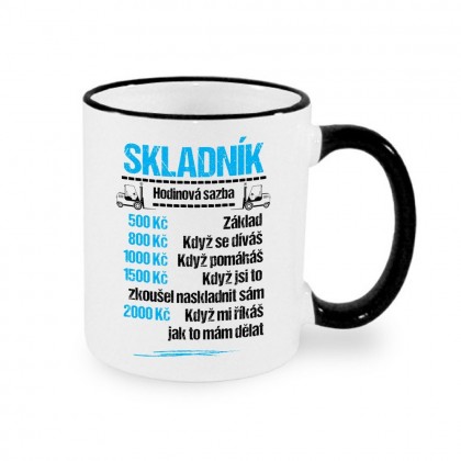 Hrnek Skladník - sazba